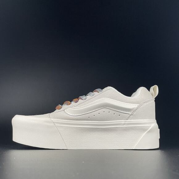 Vans Knu Skool Women’s Size 7 White Suede Casual Platform Sneaker Skate Shoe NEW - Picture 7 of 9